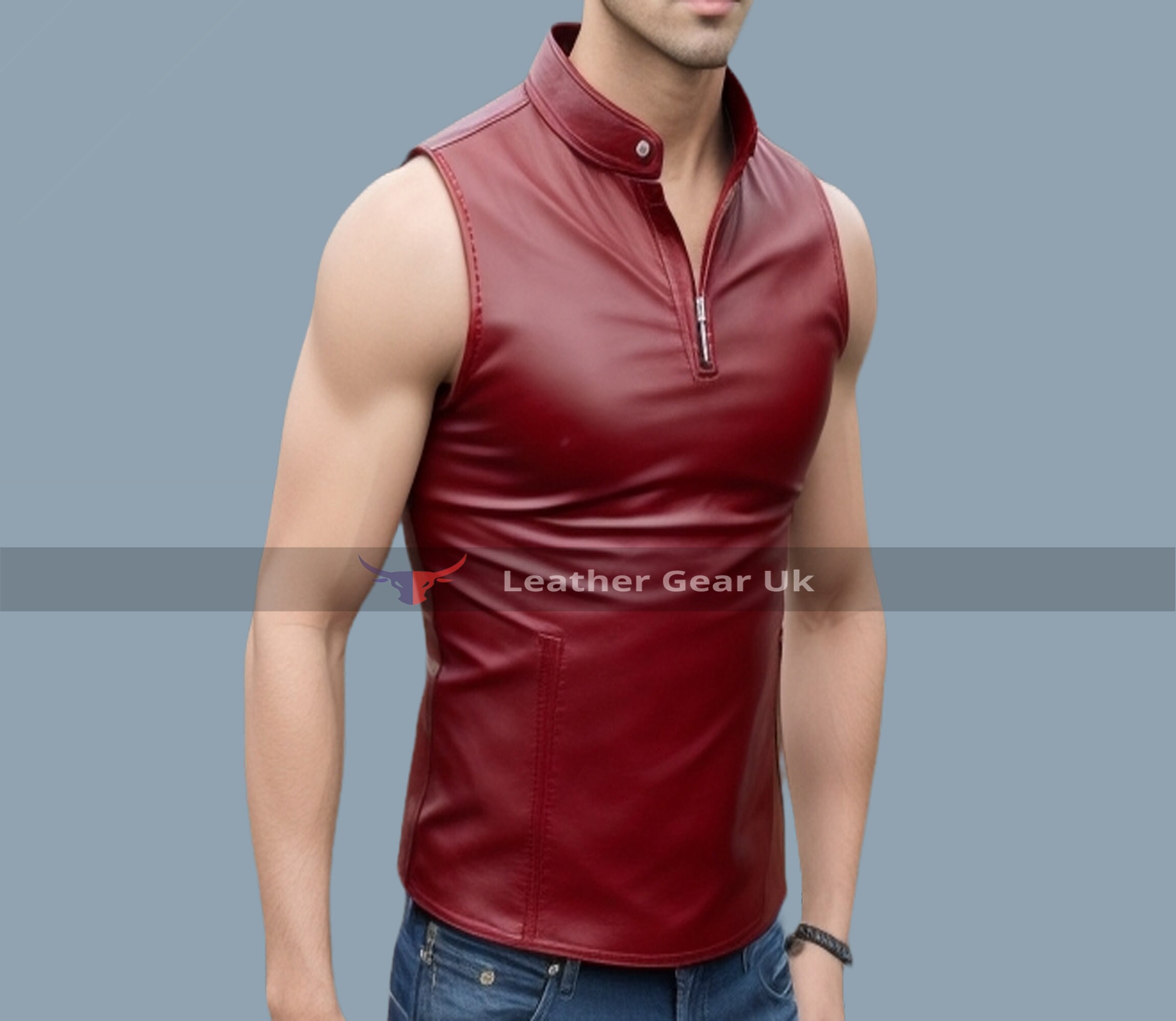 Chaleco Medieval Para Hombre Sin Mangas - Estilo Gótico, Cuello Alto, Color Blanco, Talla M