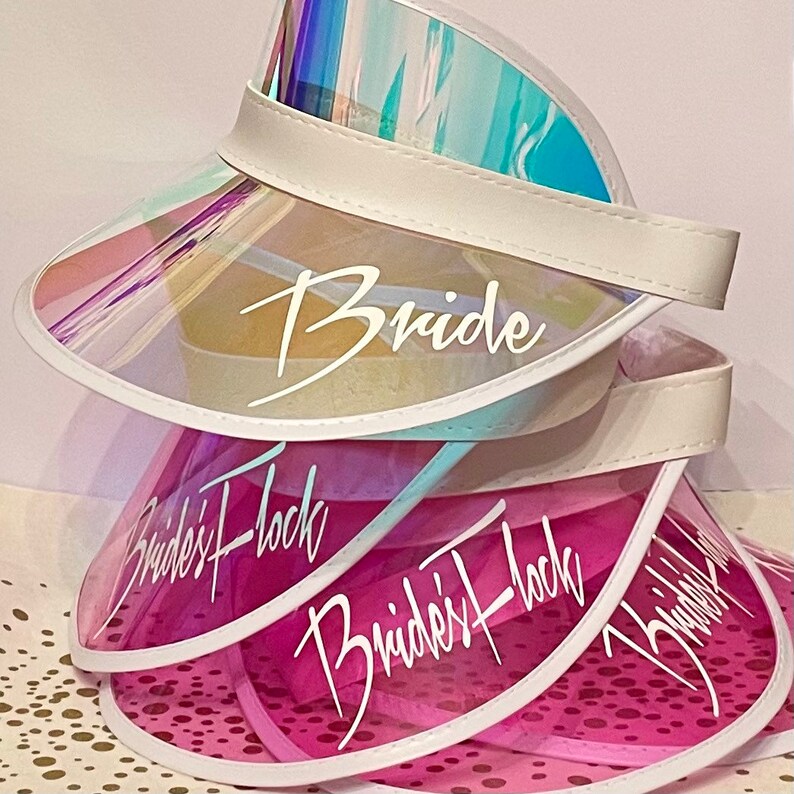 Personalized Clear Visors for Party Favors READ DESCRIPTION Etsy