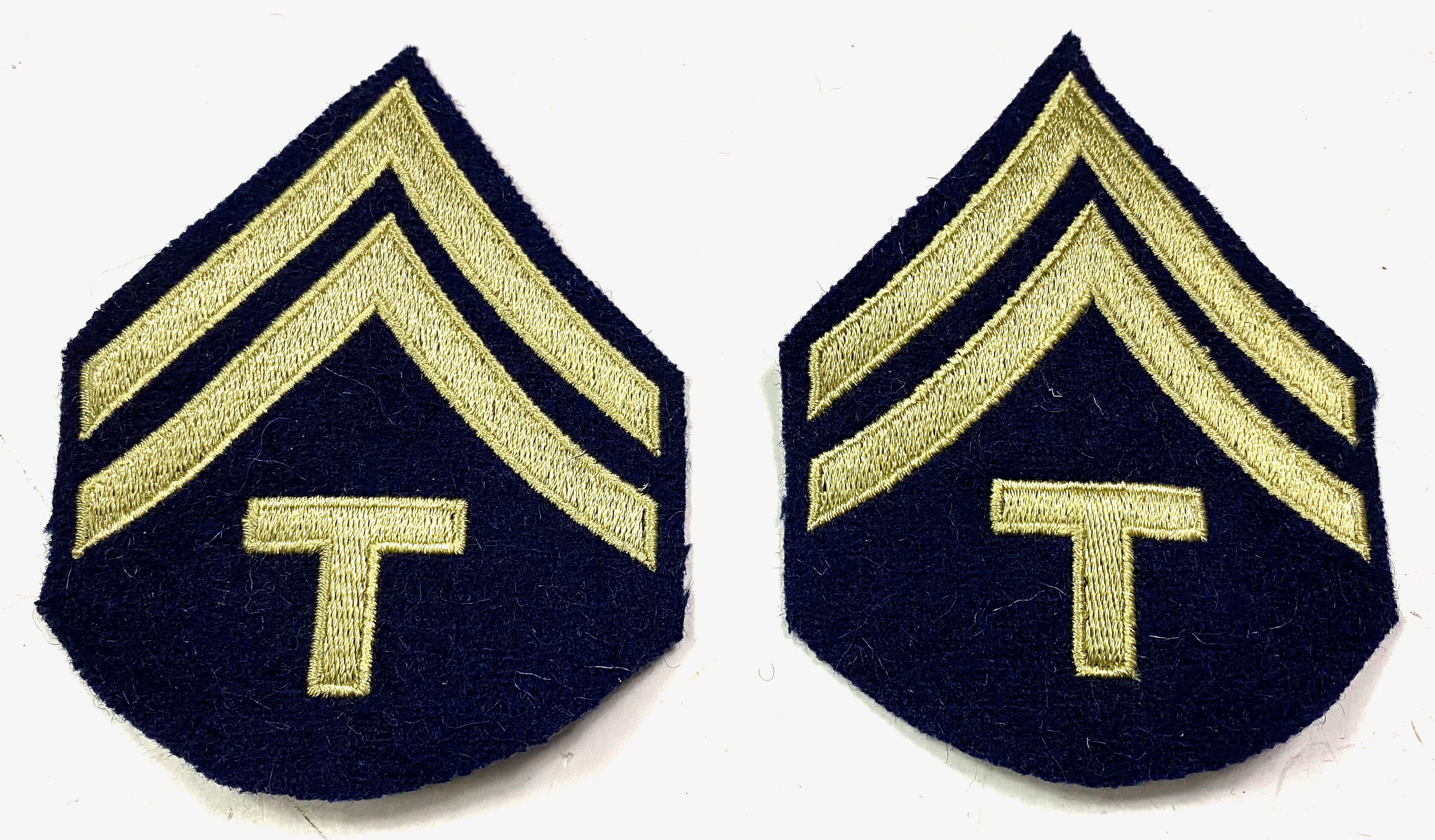 WWII US Army NCO Tech-corporal Jacket Sleeve Rank Insignia