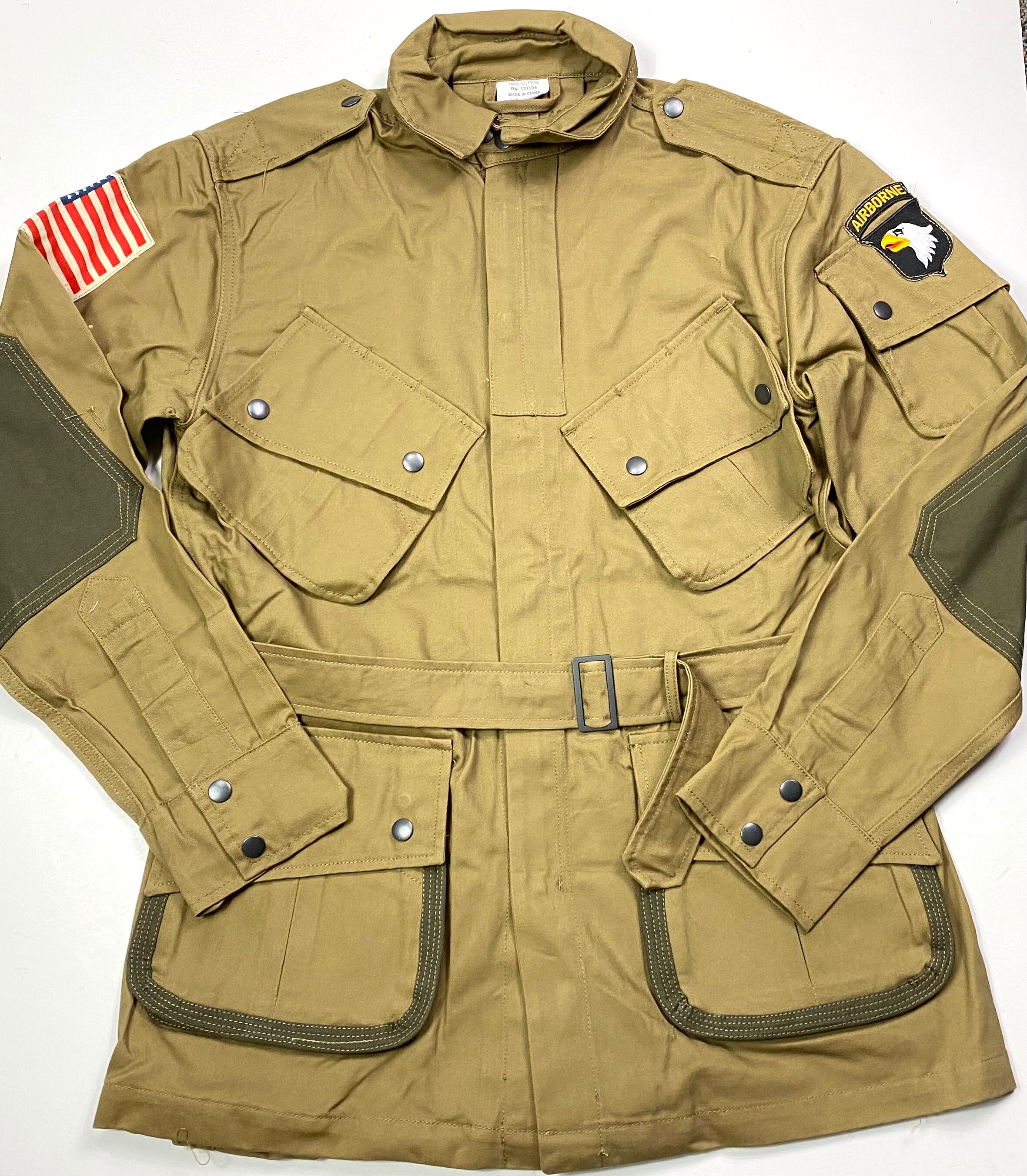 WWII US Army 506th Airborne Paratrooper M1942 Rigger Reinforced 