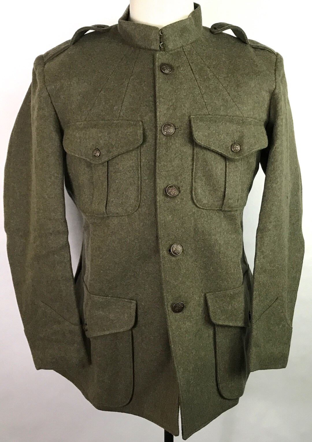 WWI USMC Marine P1917 Wool Tunic - Etsy