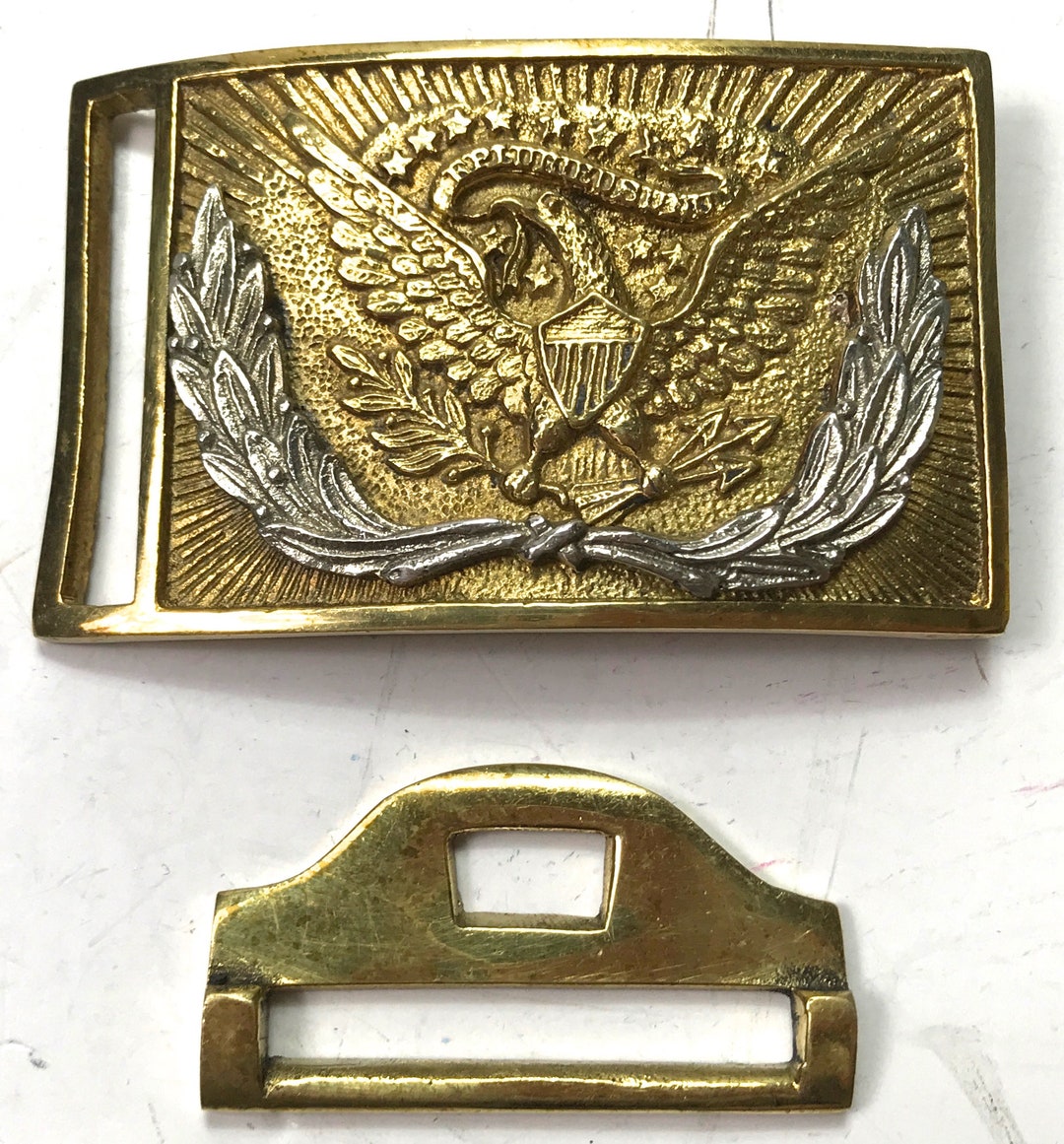 Civil War US Union Equipment Officer Lieutenant Major General Field Belt  Buckle