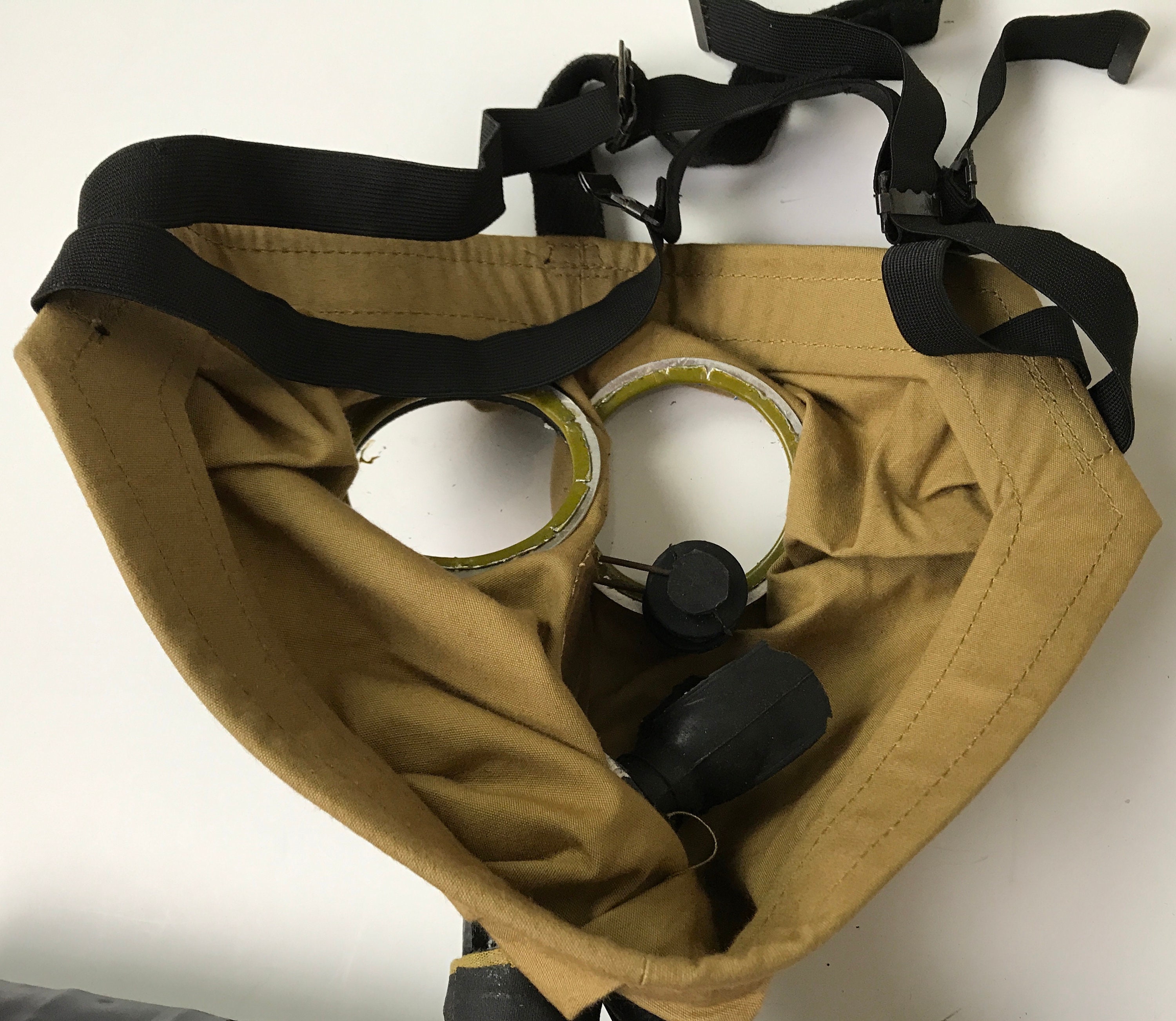 アンティーク品　第一次世界大戦　アメリカ陸軍歩兵　M1917 SBRガスマスク 第一次世界大戦アメリカ陸軍歩兵M1917 SBRガスマスク＆キャリー