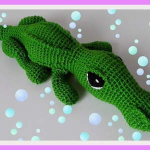 PDF Crochet Pattern Crocodile/Alligator - Patrón en PDF Cocodrilo/Lagarto/Caimán