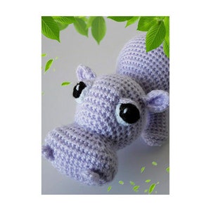 PDF Crochet Pattern Hippopotamus / Patrón en PDF Hipopótamo