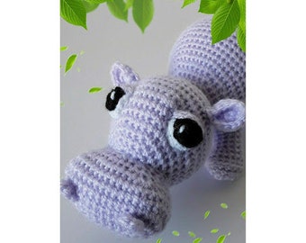 PDF Crochet Pattern Hippopotamus / Patrón en PDF Hipopótamo