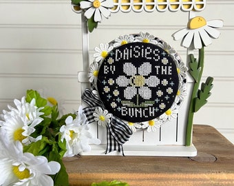 Daisies by the Bunch-RoundAbouts Cross Stitch Series