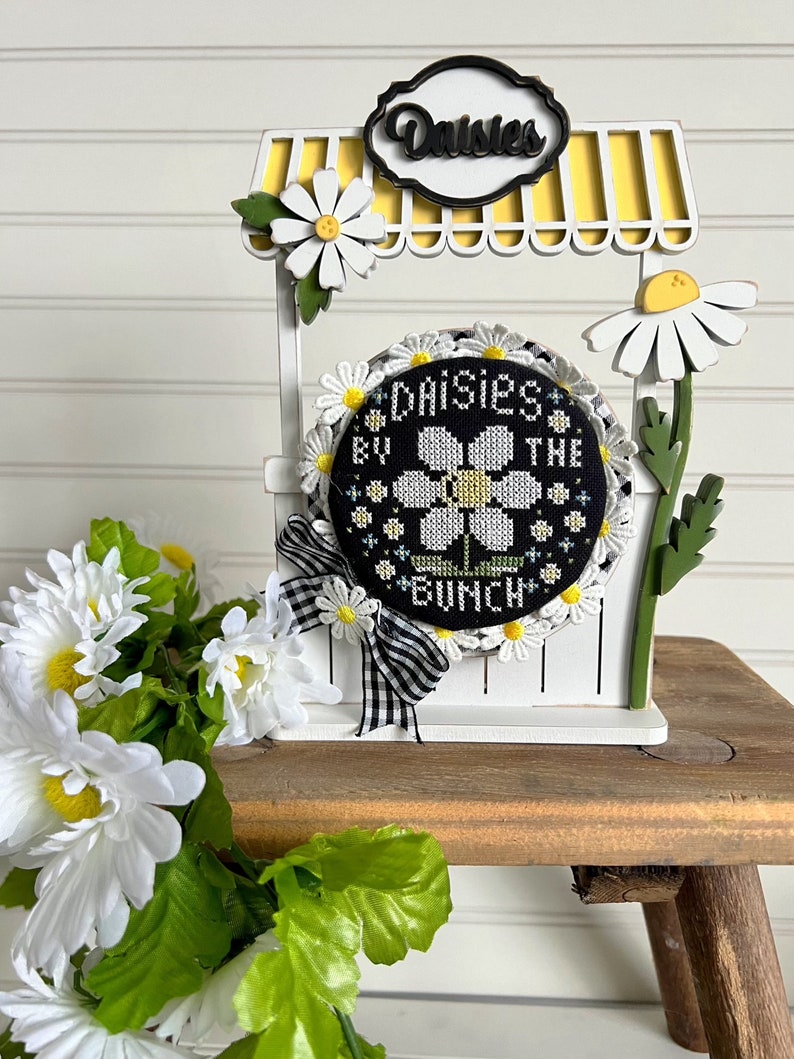 Daisies by the Bunch-RoundAbouts Cross Stitch Series image 1