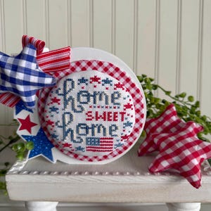 Home Sweet Home-Patriotic RoundAbouts Cross Stitch Chart
