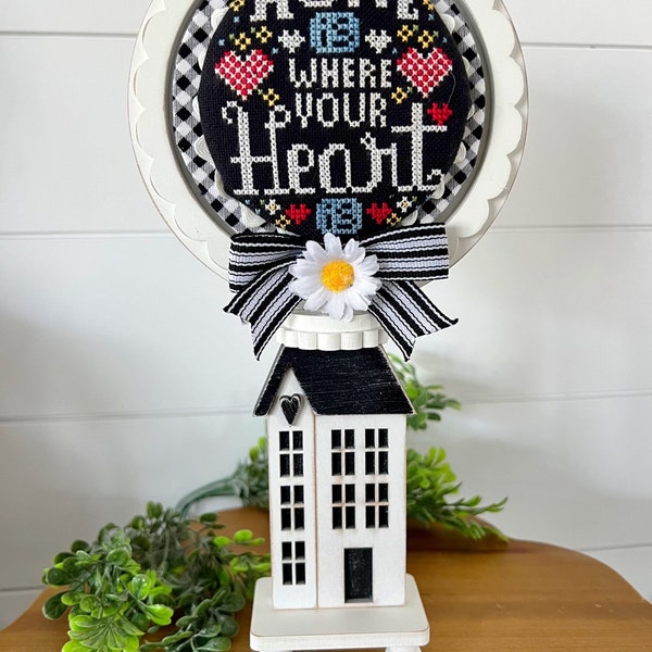 Where Your Heart Is-Family RoundAbouts Cross Stitch Series