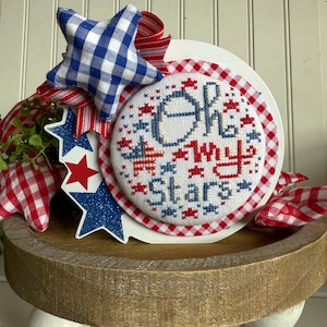 Oh My Stars-Patriotic RoundAbouts Cross Stitch Chart