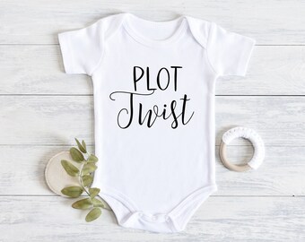 plot twist baby onesie