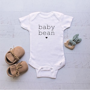 Baby Bean Onesie®, Baby Announcement Onesie®, Baby outfit, Baby Girl, Baby Shower Gift, Baby Boy, Cute Baby Onesie® Baby Clothes