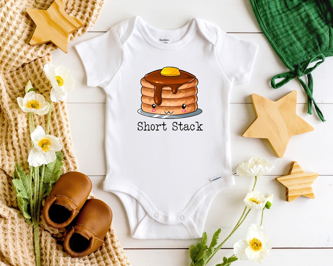 Short Stack Onesie® Pancake Onesie® Breakfast Food Onesie® Etsy