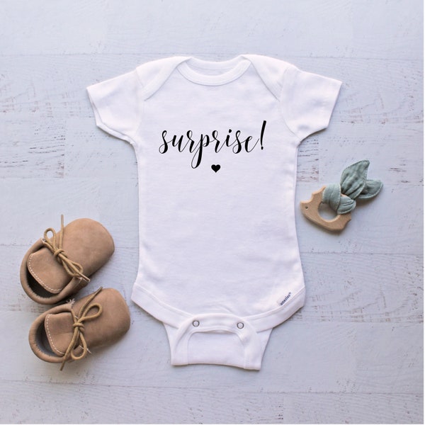 Surprise Baby Onesie®, Baby Announcement Onesie®, Pregnancy Announcement Onesie®, Baby Gift, Surprise, Unisex Onesie®, Reveal