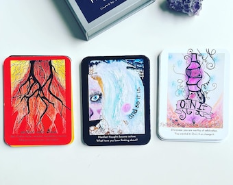 Baraja de Oráculo de Alta Vibra - Baraja de Cartas Intuitivas Indy