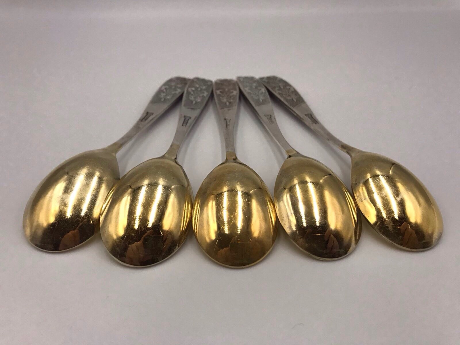 Vintage Set of Tea Spoons Kitchenware сupro Nickel. Etsy