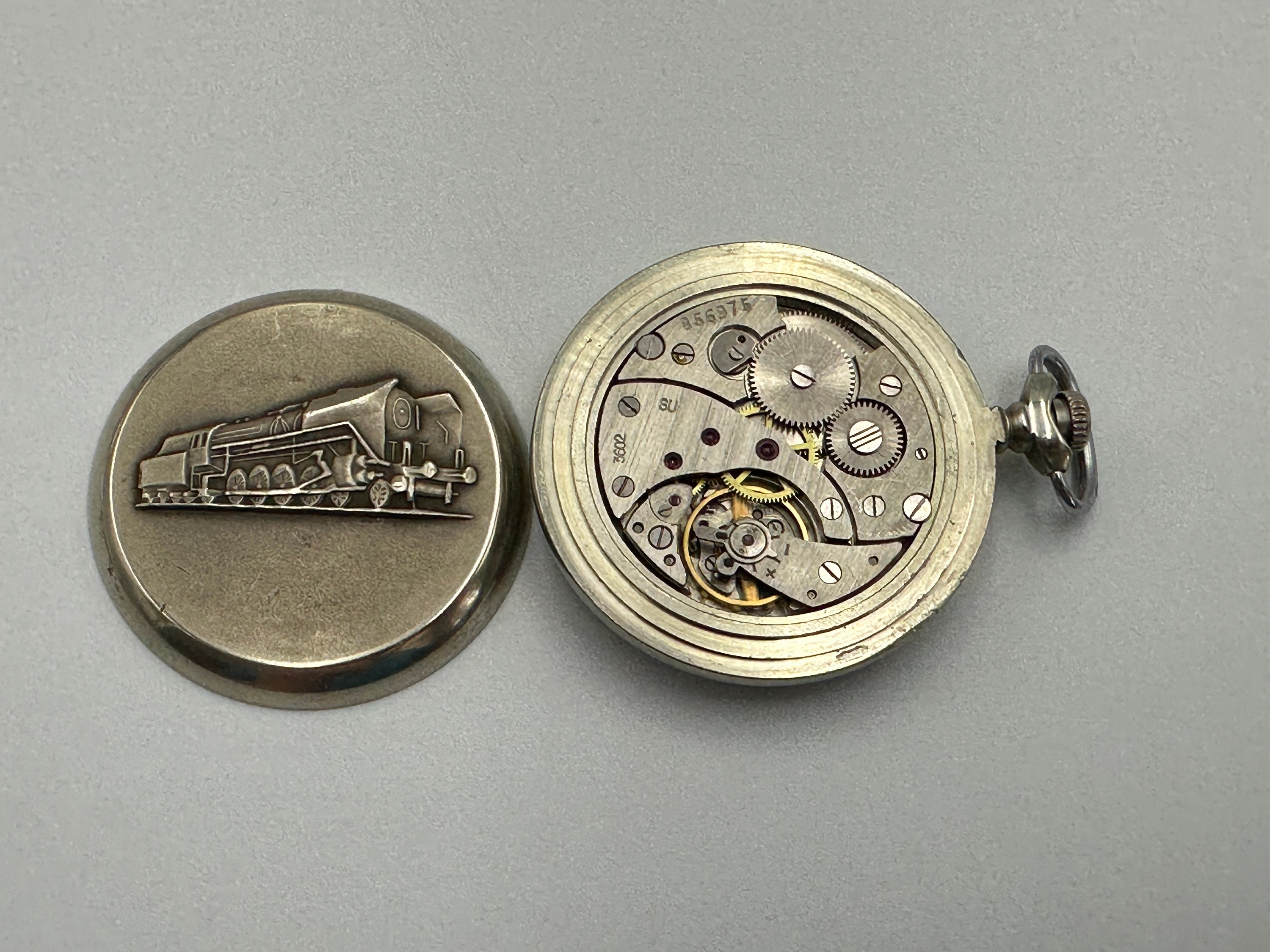 Trian Watch Vintage Molniya Pocket Watch: USSR Mechanical Train Watch - Etsy