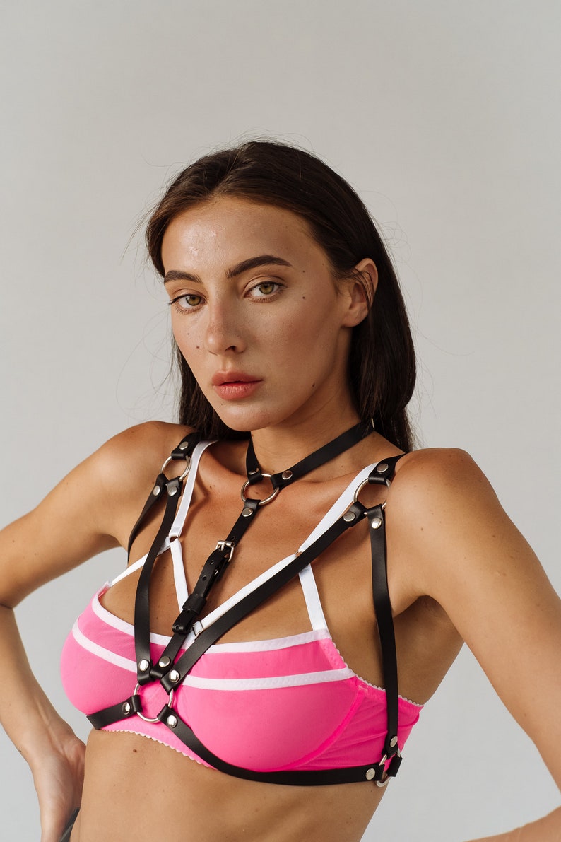 Body Harness Strap Harness Women Bra Leather Harness Etsy