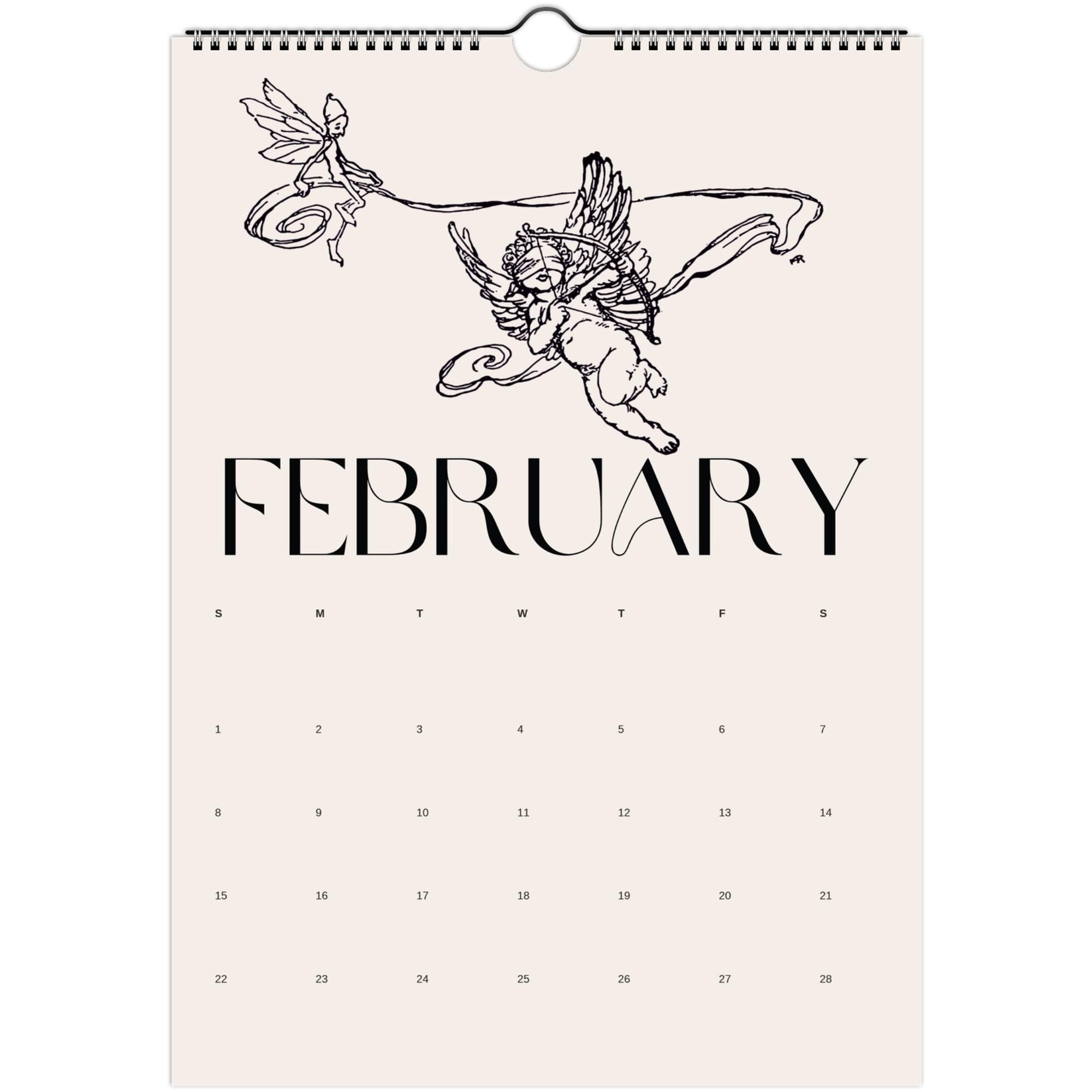 Whimsical 2026 Wall Calendar • Fantasy Art Illustrated Monthly Calendar ...