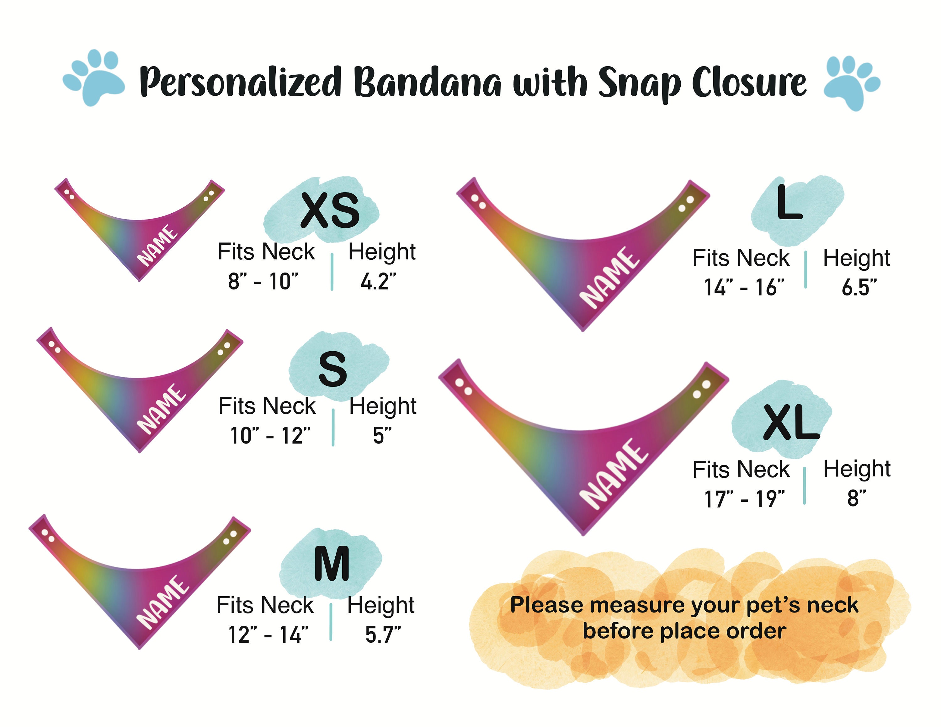 Banana Bee Patternpersonalized Snap on Dog Bandana Etsy