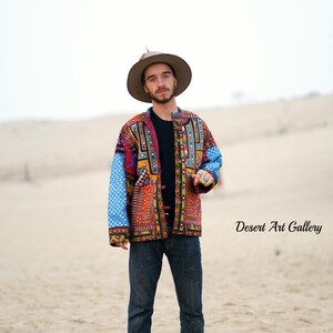 Handmade Baluchi Patchwork Jacket, Beaded Unisex Coat, Tribal Design