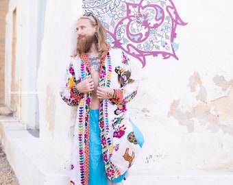 Banjara Tribal Jacket: Handmade Embroidered Patchwork Quilted Coat