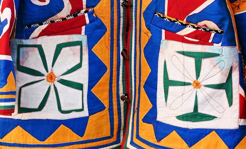 Banjara Jacket Boho Jacket Little Baggy Banjara Handmade Embroidery Jacket with Mirror Work Size X- Large UNISEX Festival Jacket