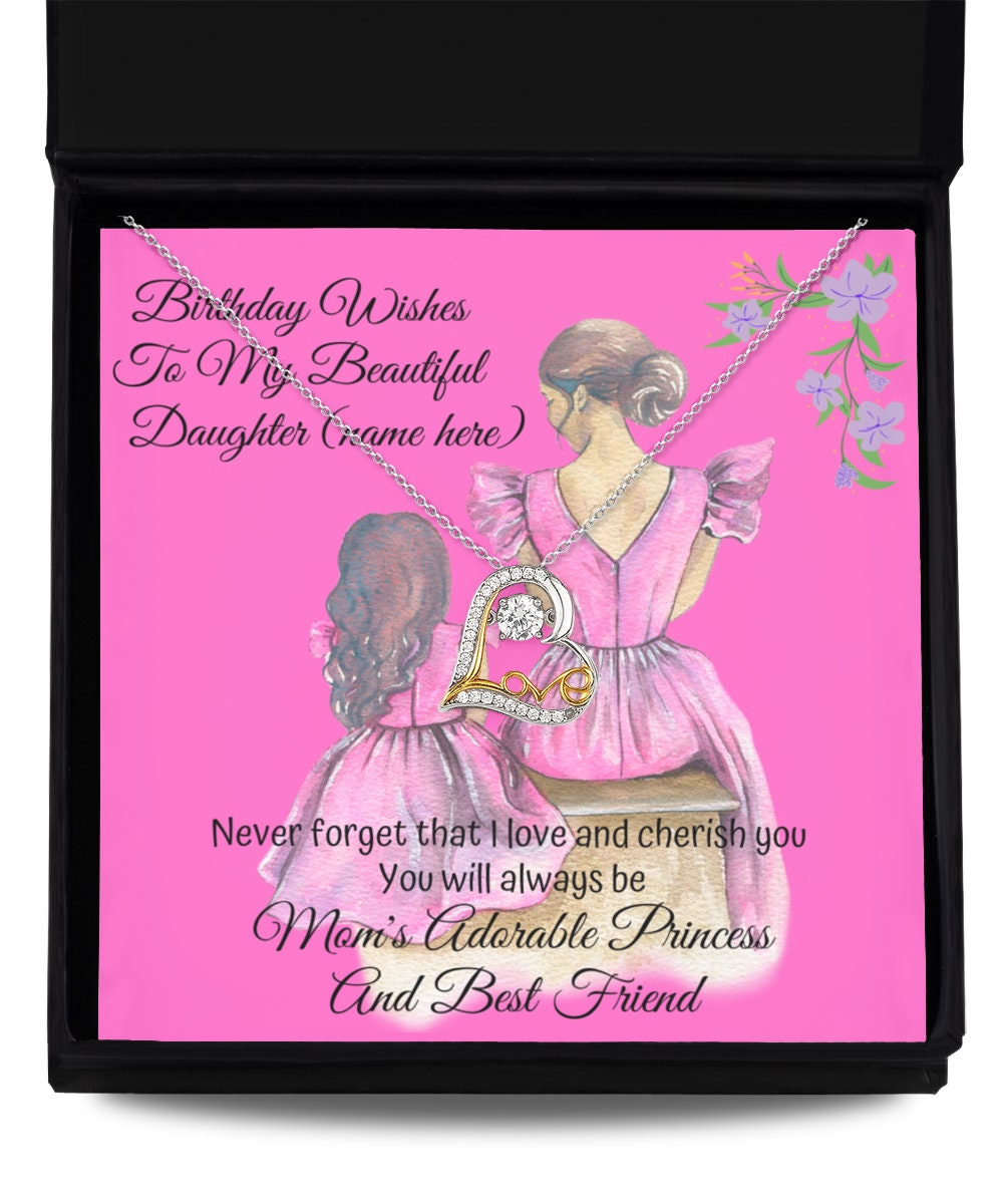 Birthday Gift for Daughter Birthday Wishes to My Beautiful Etsy