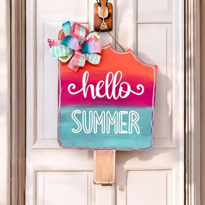 Hallo Sommer Türschild