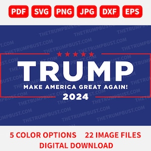Trump Make Amerika wieder großartig! 2024 Logo Design Digitaler Download (svg, png, pdf, jpeg, jpg, )