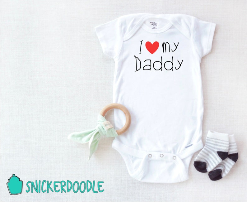 Clothing Bodysuits Baby Shower Gift Baby Girl Outfit Father S Day Outfit I Love My Daddy Baby Onesie U00ae Baby Boy Outfit Hanukah Gift Baby Announcement