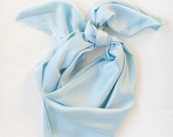 Hand Dyed Silk Scarves, light blue silk scarf, silk scarf, hand dyed scarf, silk scarves. Bride accessories