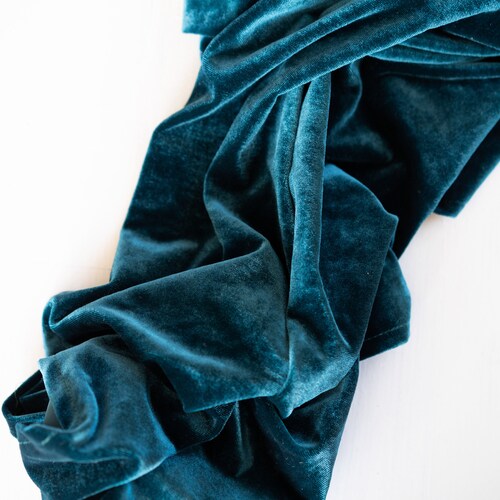 Velvet Table Runner Teal Table Runner Etsy