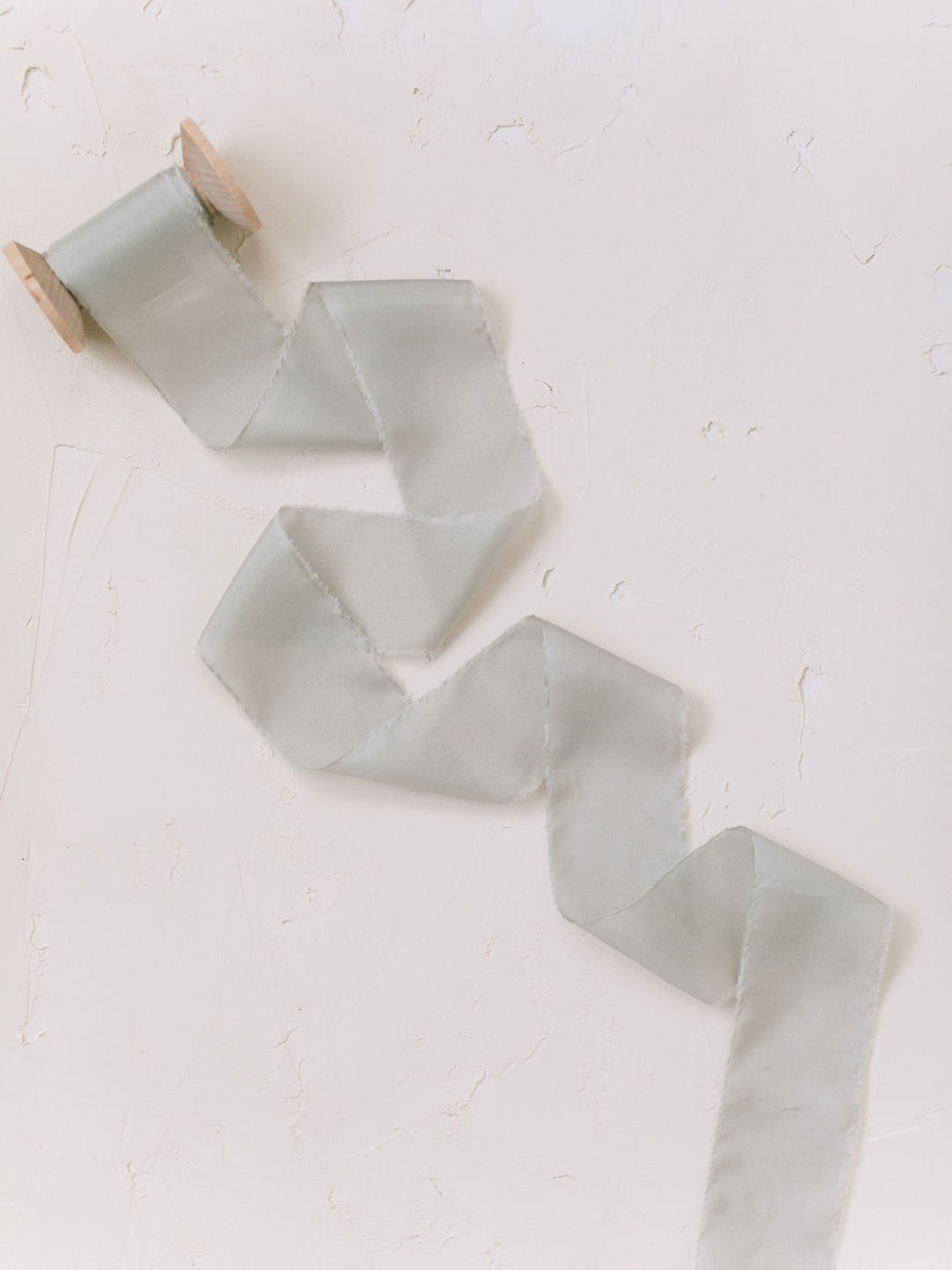 Pale Gray Silk Ribbon Light Grey Silk Ribbons Bridal Bouquet Etsy