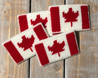 Canadian Flag Gift Card Holders | Canada Plastic Canvas Card and Money Holders