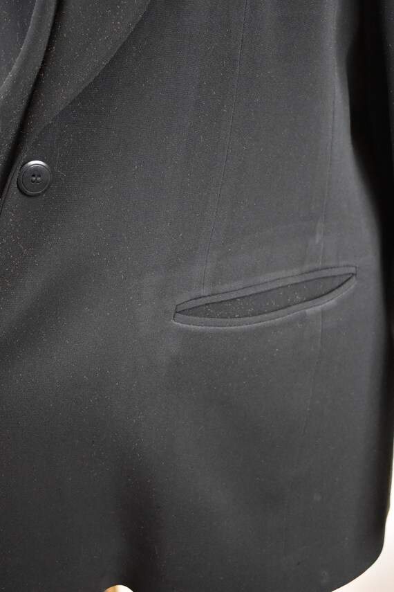 XL/XXL Vintage Emanuel Ungaro Black Blazer with G… - image 5