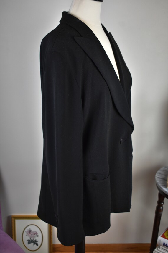 XL/XXL Vintage Emanuel Ungaro Black Blazer with G… - image 2