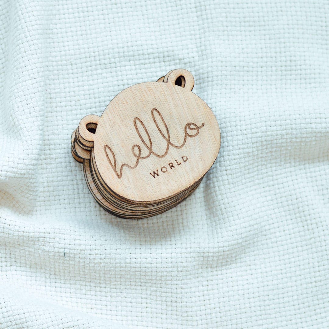 Teddy Bear Monthly Milestone Set, Laser Engraved Wooden Discs - Etsy UK
