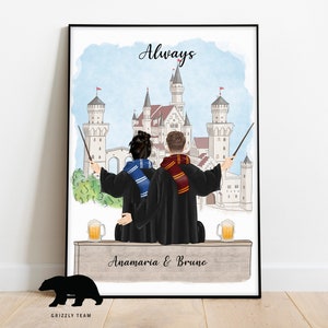 Idea de regalo para el mejor amigo / Idea de regalo para la familia / Regalo de magos / Idea de regalo de magos / Regalo familiar personalizado / Impresión única