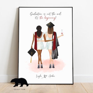 Custom Graduation Gift, Graduation print, Gifts For Bestie, Graduation gift, University Graduation Print, Personalised Gift, BFF Graduation