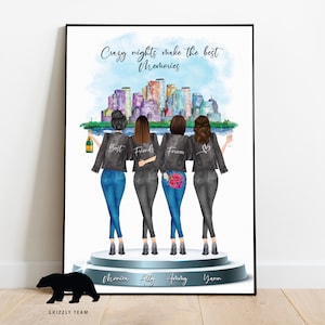Friends forever | Gift For Your Best Friends | BFF print | Personalized Gift for Best Friend | Poster Print for Friends | Best Birthday Gift