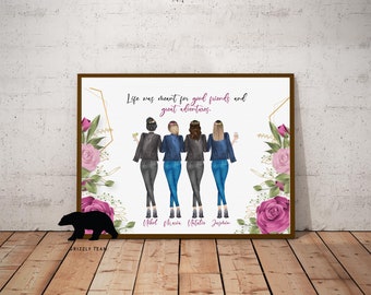 Friends forever | Gift For Best Friends | Personalized Gift for Best Friend | Best friends gift | Best Birthday Gifts | Quotes