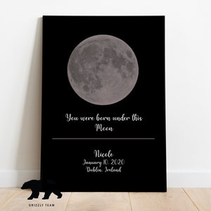 Moon Phase | Custom Moon Phase Poster | Moon Phase Print | Wedding Gift | Anniversary Gift | Engagement Gift | Personalized Gift