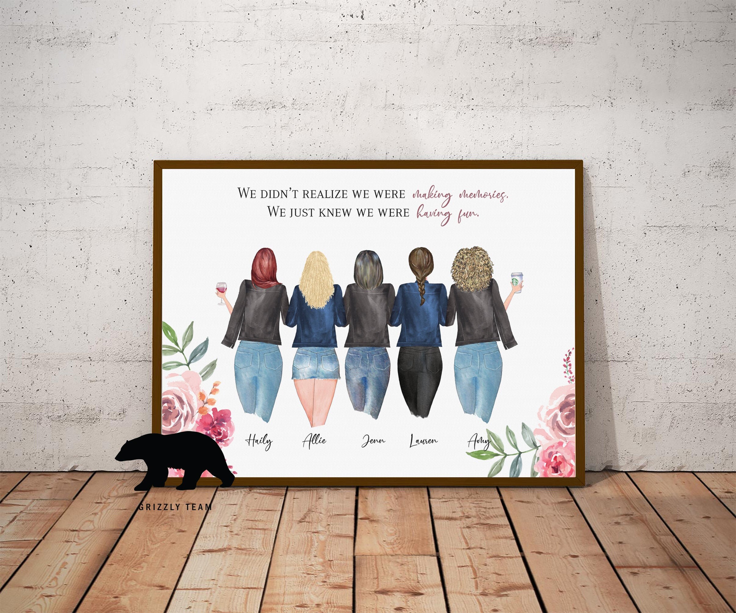 Flower Gift Idea for Friends Gift for Your Best Friends Etsy