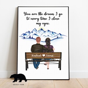 Regalo di coppia per ragazza / idea regalo per fidanzato / regalo personalizzato per le donne / regalo personalizzato per fidanzato o ragazza