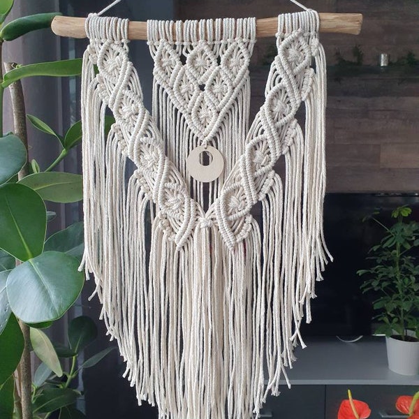 Makramee-Wanddeko Wandbehang Wall Hanging MACRAME