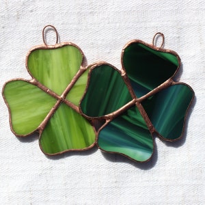 Four-Leaf Clover, stained glass