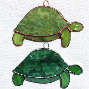 Small stained-glass tortoise, turtle