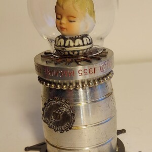 ELROY Space Boy Rocket Assemblage Folk Art Doll 1955 Vintage Repurposed mixed media OOAK